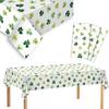 St. Patrick's Day Clover Tablecloth Decorations 2025 Clover Printed Tableclot Rectangle Table Cover St. Patrick's Day Party Decoration