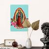 Retro Jungfrau von Guadalupe Metallschilder Benutzerdefiniert Mexiko Katholischer Heiliger Blechschild Pub Café Hof Heimdeko 30x20cm