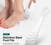 Dual-Sided Stainless Steel Pedicure Foot File - Callus and Dead Skin Remover