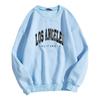 Women's Letter Printed Round Neck Pullover Street Long-sleeved Pullover Sweatershirt