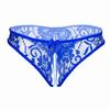 Sexy Underwear Women Thong Bragas Sexy Panties Thong Lace Transparent Hollow Open Crotch Low Waist Word Pants Ladies Briefs