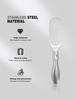 Dual-Sided Stainless Steel Pedicure Foot File - Callus & Dead Skin Remover Scraper