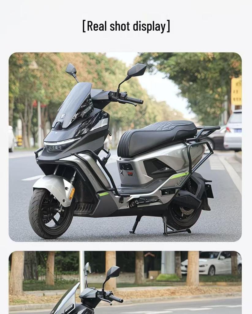 Ninebot M5100 Crash Bars Bumper & Delivery Box Rear Rack M125 200 Full Vehicle Modification.
