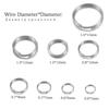 50-100pcs/lot 6 8 10 12mm Stainless Steel Open Jump Split Rings Double Loops Connectors For DIY Jewelry Making keyring Supplies