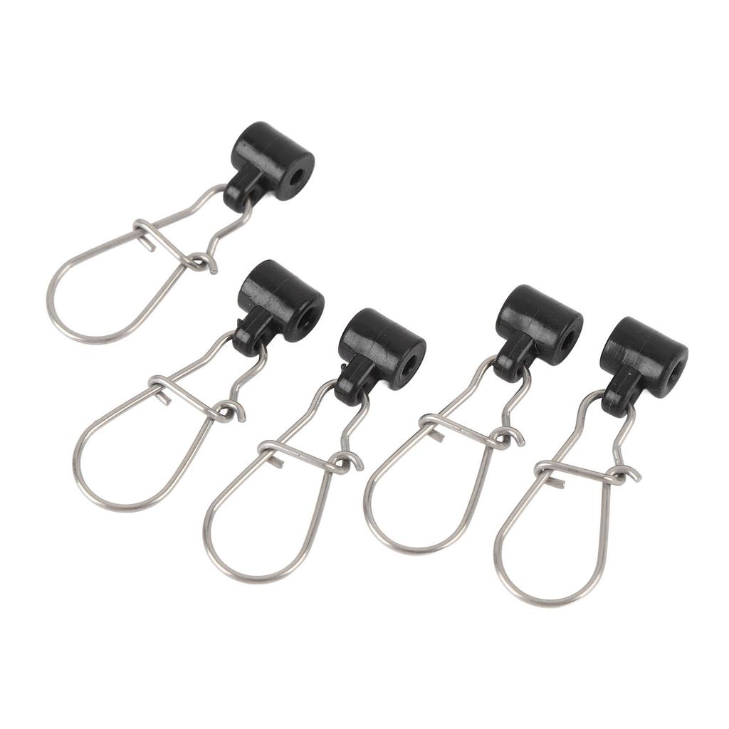 50PCS Fishing Line Sinker Slides Stainless Steel Double Lock Heavy Duty Sinker Slider with Box