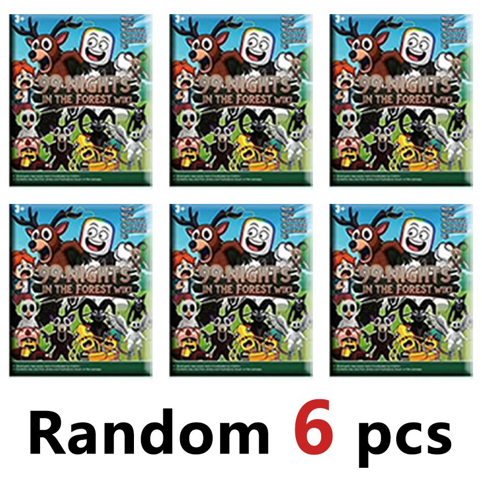 24 Stück 99 Nächte im Wald Actionfiguren Eule Hirsch Ziege Modell Spielzeug Horror Spiel Puppe Figuren Kindergeschenk