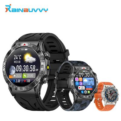 Rainbuvvy KC80 Smart Watch 1.43inch AMOLED Screen Bluetooth Call Heart Rate Calorie Pedometer Menstrual Reminder Fashion Sports Bluetooth Watch