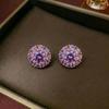 Women's Fashion Necklace & Bracelet Set: Flower Pendant, Diamond Bauhinia Earrings