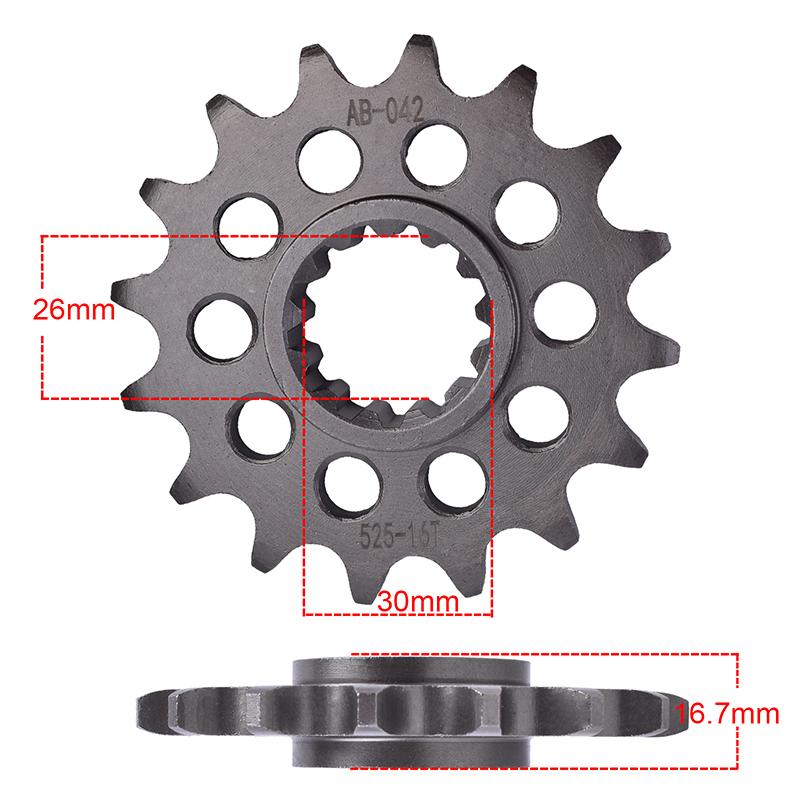 525 16T Front 40T 42T 45T Rear Sprocket For HONDA NT1100 DCT CBR1000 CBR600 CBR1000RR CBR1000RA CBR 600 1000 F RR RA Fireblade