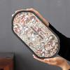 China-Chic Kung Fu Tea Table Rectangular Tray Small Household Begonia Ceramic Absorbent Dry Foam Tray
