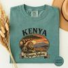 Kenia Safari Hemd, Akazien Savannen Hemd, Löwenliebhaber Geschenk, Kenia Reise Geschenk, Kenia Urlaubs T-Shirt, Maasai Mara Abenteuer, Kenia Besuchen