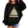 Children's Fashionable Casual Long-sleeved Loose Christmas Print Pullover Sweatshirt