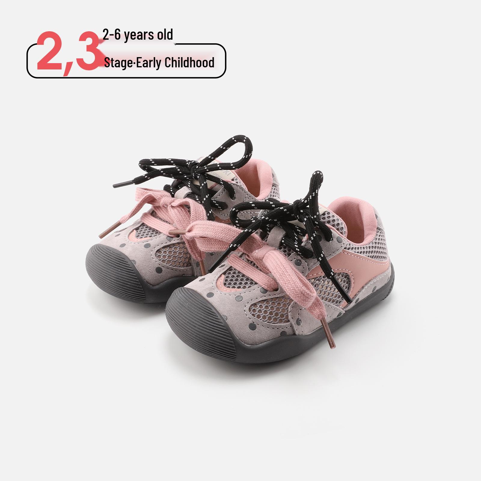 

Spring Breathable Mesh Shoes for Boys & Girls, Ages 2-6 24 / Insole 15.0cm рожевий