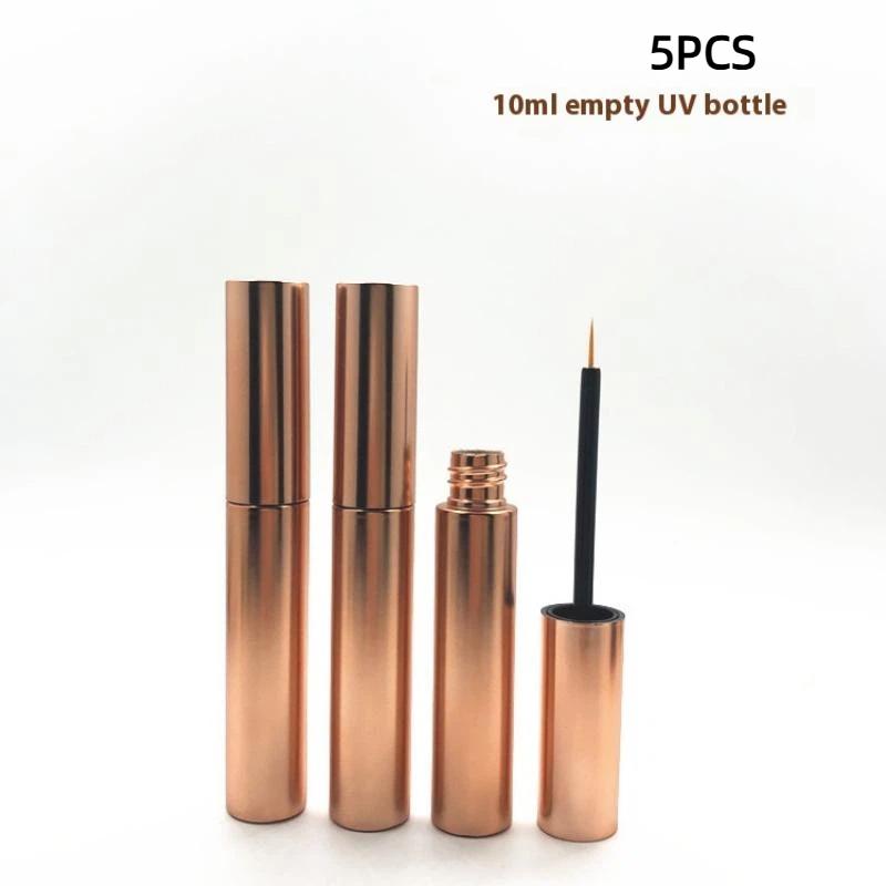 

1/5Pcs 10Ml Empty Eyeliner Bottles Eyelash Glue Tube Containers Eyelash Growth Liquid Bottles Refillable Eyeliner Bottles 5PCS золотой