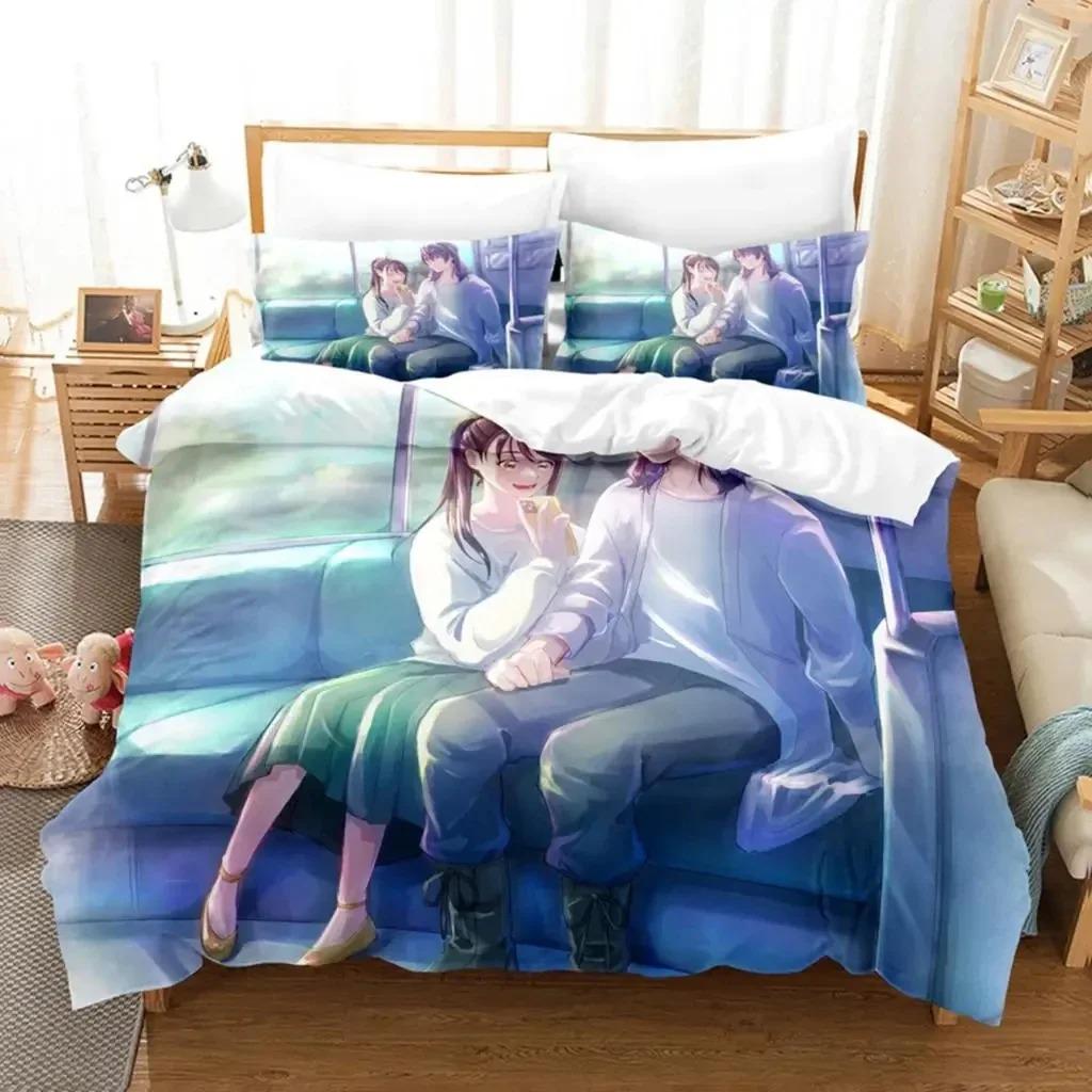 Anime Movie Suzume No Tojimari Bedding Set Boys Girls Twin Queen Size Duvet Cover Pillowcase Bed Kids Adult Home Textile