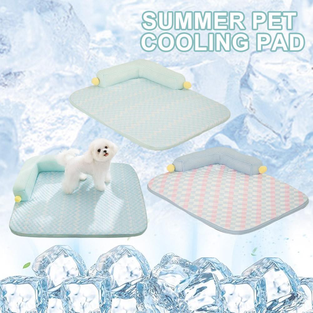 Breathable Cooling Pet Sleep Mats Soft Smooth Anti-slip Summer Dog Beds Removable Comfortable Pet Cool Bed Nest