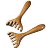 Sandalwood Meridian Massage Comb: Five-Claw Lymph Scraping & Dredging Comb for Head, Neck, Scalp.
