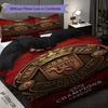 Manchester Emblem Display Bedding (1 * duvet cover + 2 * pillowcase, without core) 2D Flat Bedding set Christmas birthday gift