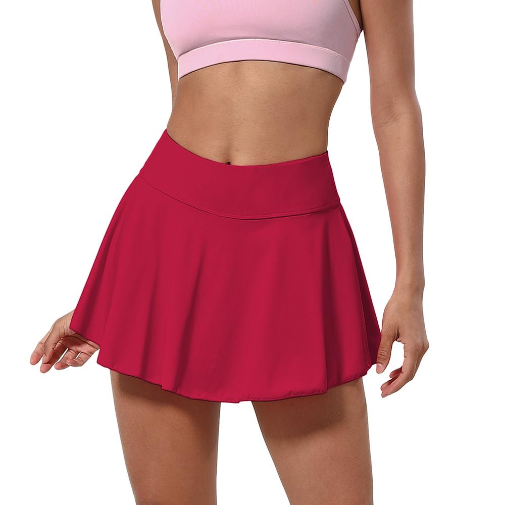 Bubble Lime Two-In-One Pleated Golf Skirt Tennis Skirt D14 (B Type)