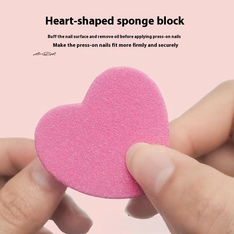Glitter Nail Care Kit 8/12 Pcs with Heart-Shaped Buffer Crystal Rod Double-Sided File for Nail Art And Pedicures