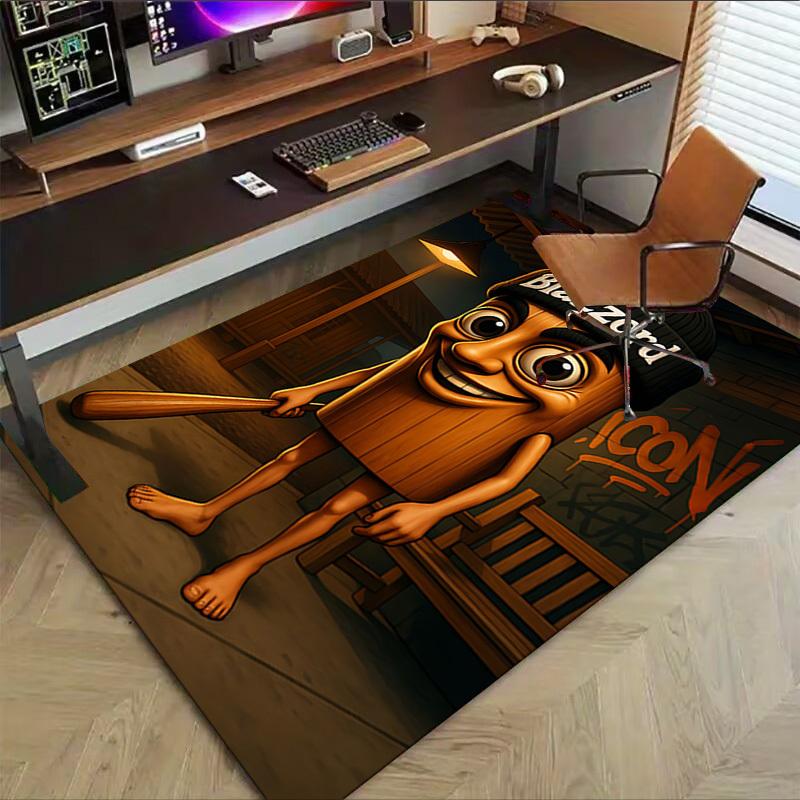 1PC Blazzord Icon Extra Large Non Slip Floor carpet, Office, family, bedroom, Studio Large Area Rug Indoor Rugs