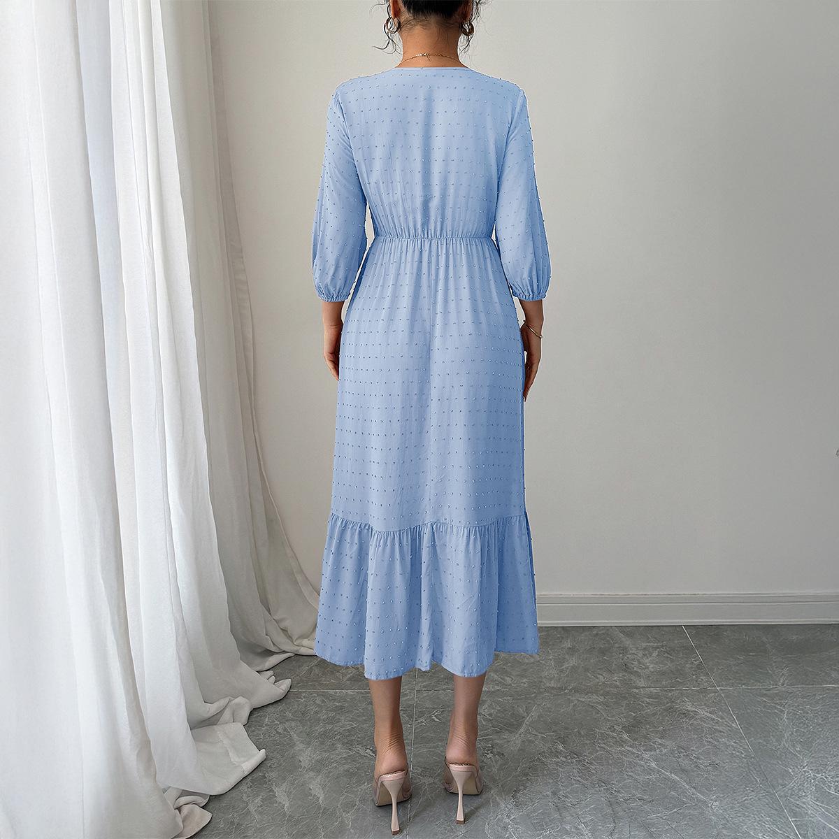 

Di Yun Women s Fashionable European & American Casual Long Skirt Dress for Autumn/Winter 2025 L