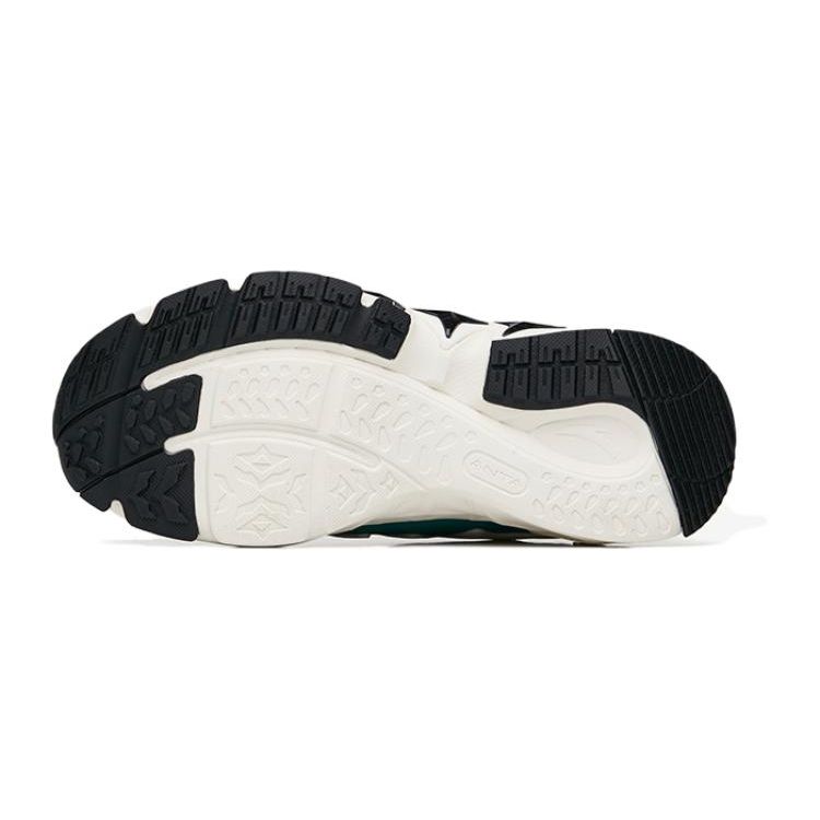 Anta Honghu 2.0 Non-Slip Wear-Resistant Sports Casual Shoes Kids Sneakers White Green 312238878N-1