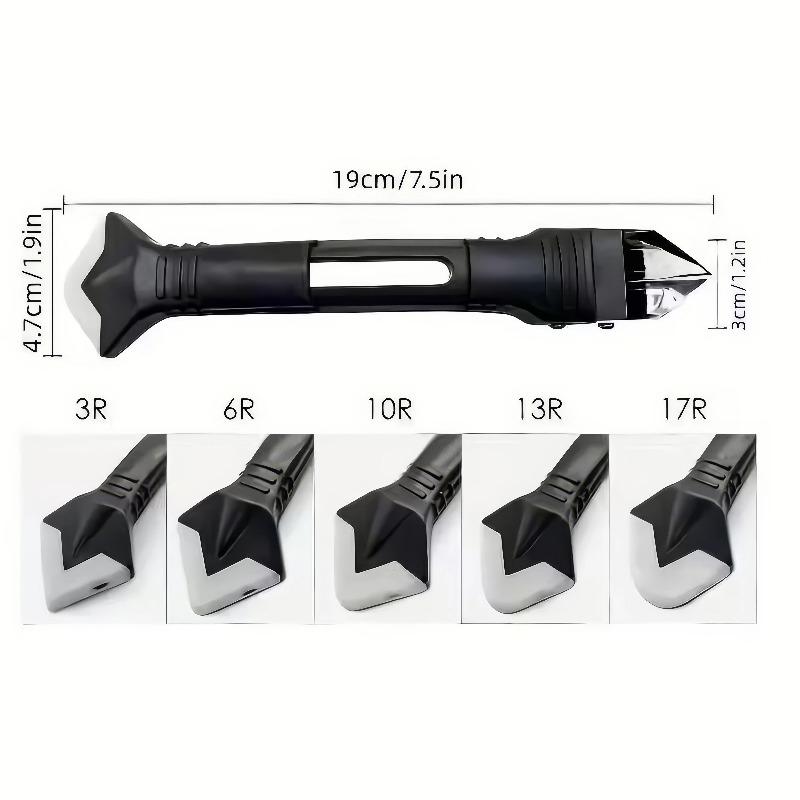 

1 Piece of 5-in-1 Sealant Remover Tool Black, Manual Sealant Remover, No Need for Electricity, Suitable for Bathrooms and Floors 1pc