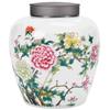 Tin Lid Ceramic Tea Canister Sealed Moisture-proof Candy Storage Jar Home Desktop Decoration Jar Crafts Interior Aesthetic Decor