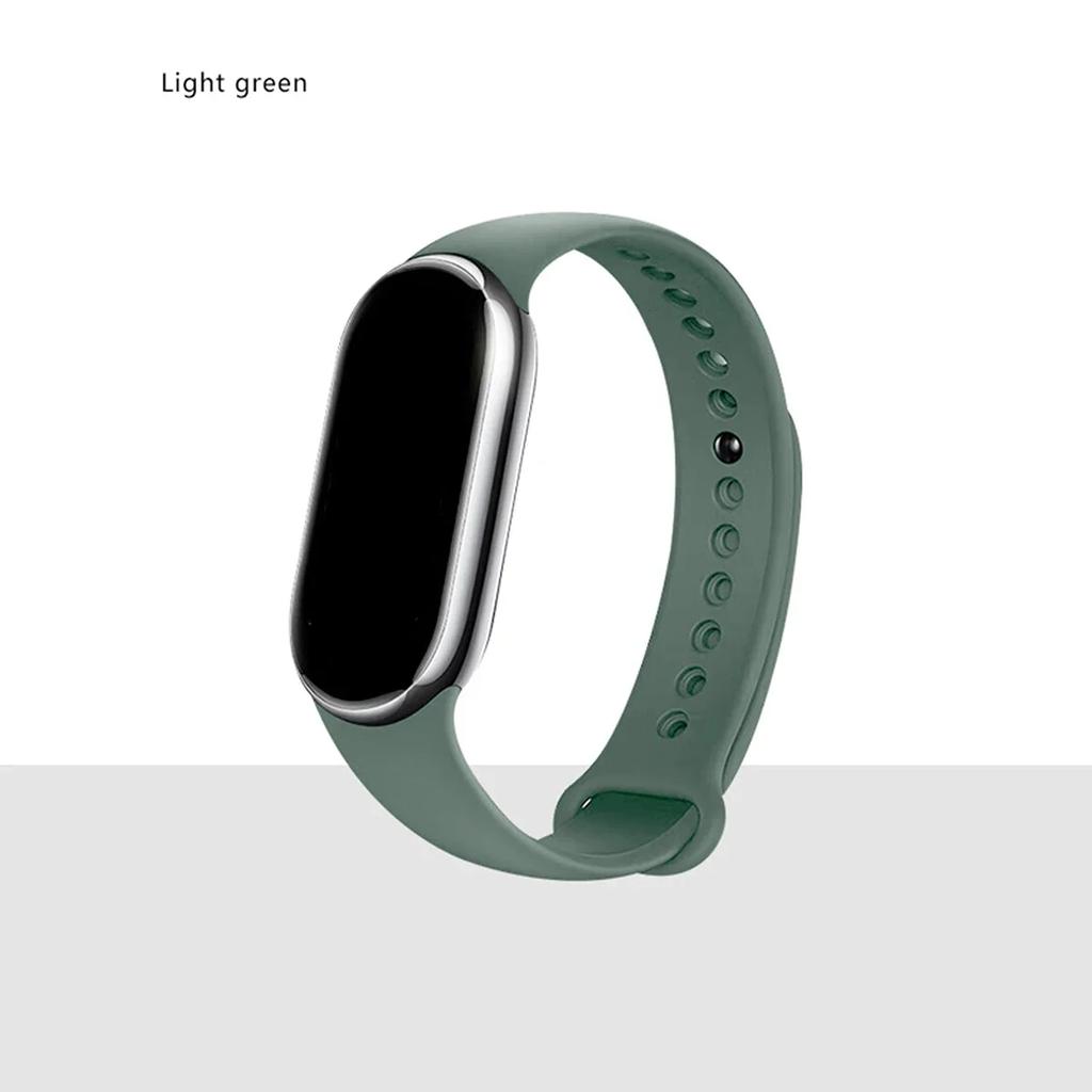 Silicone Strap for Xiaomi Mi Band 9 8 Strap NFC Sports Rubber Bracelet Wristband Pulseira Correa Smart for Mi Band 8/9 Accessory