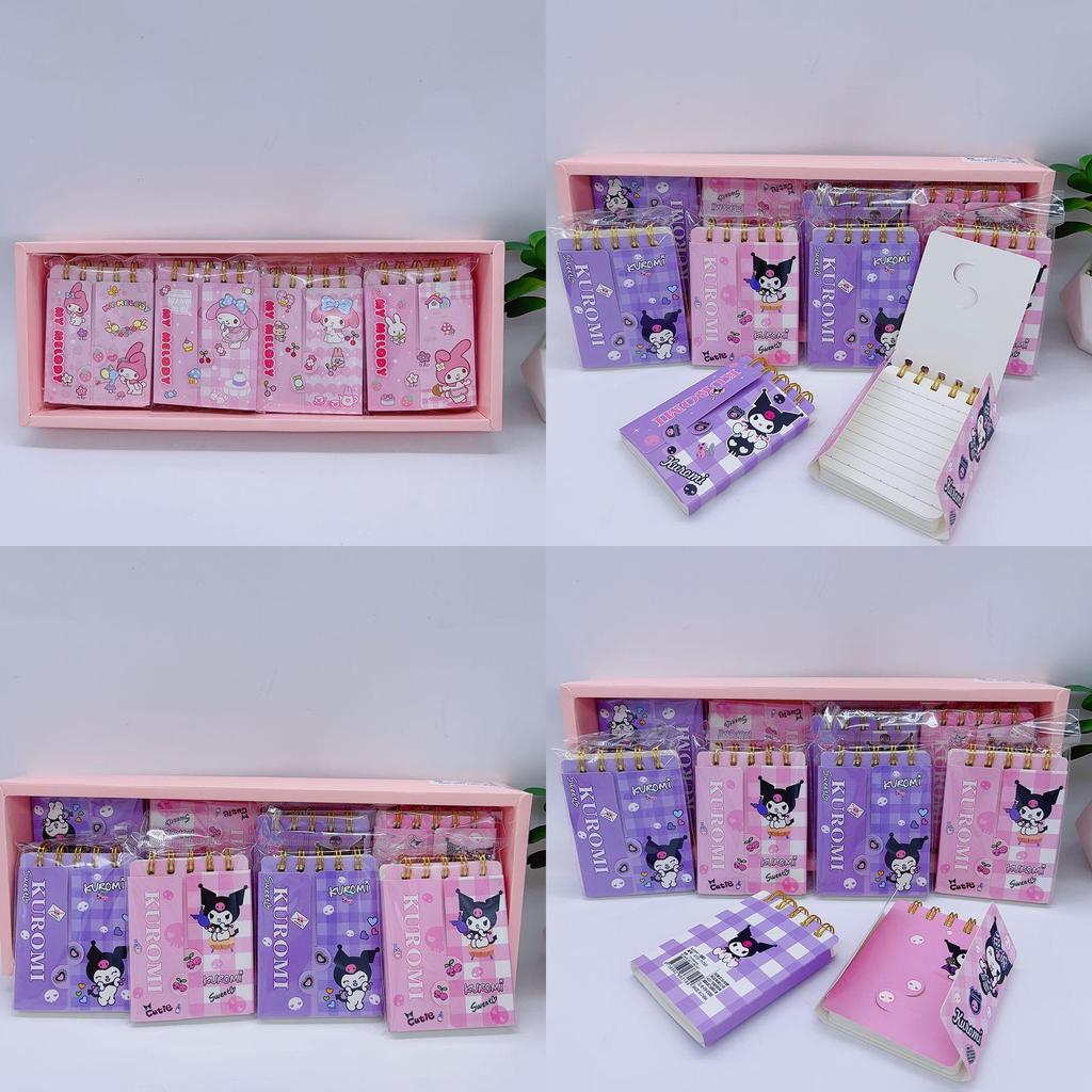 Niedliches Cartoon A7 Spiralnotizbuch für Studenten Tragbar und Überraschungs-Schreibwarengeschenk