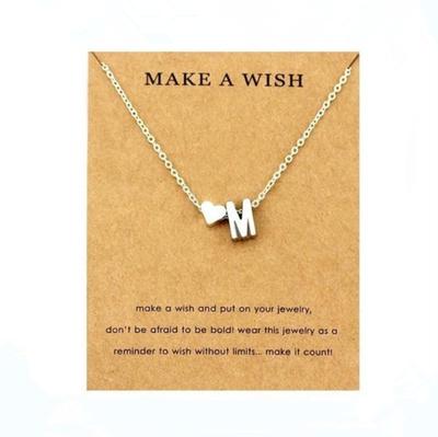 26 písmen svetre retiazkové náhrdelníky Tiny Love Heart prívesky pre ženy Collier Lovers Darčekový náhrdelník Náhrdelník s príveskom Darčeky Šperky Darčeky priateľstvo 1ks