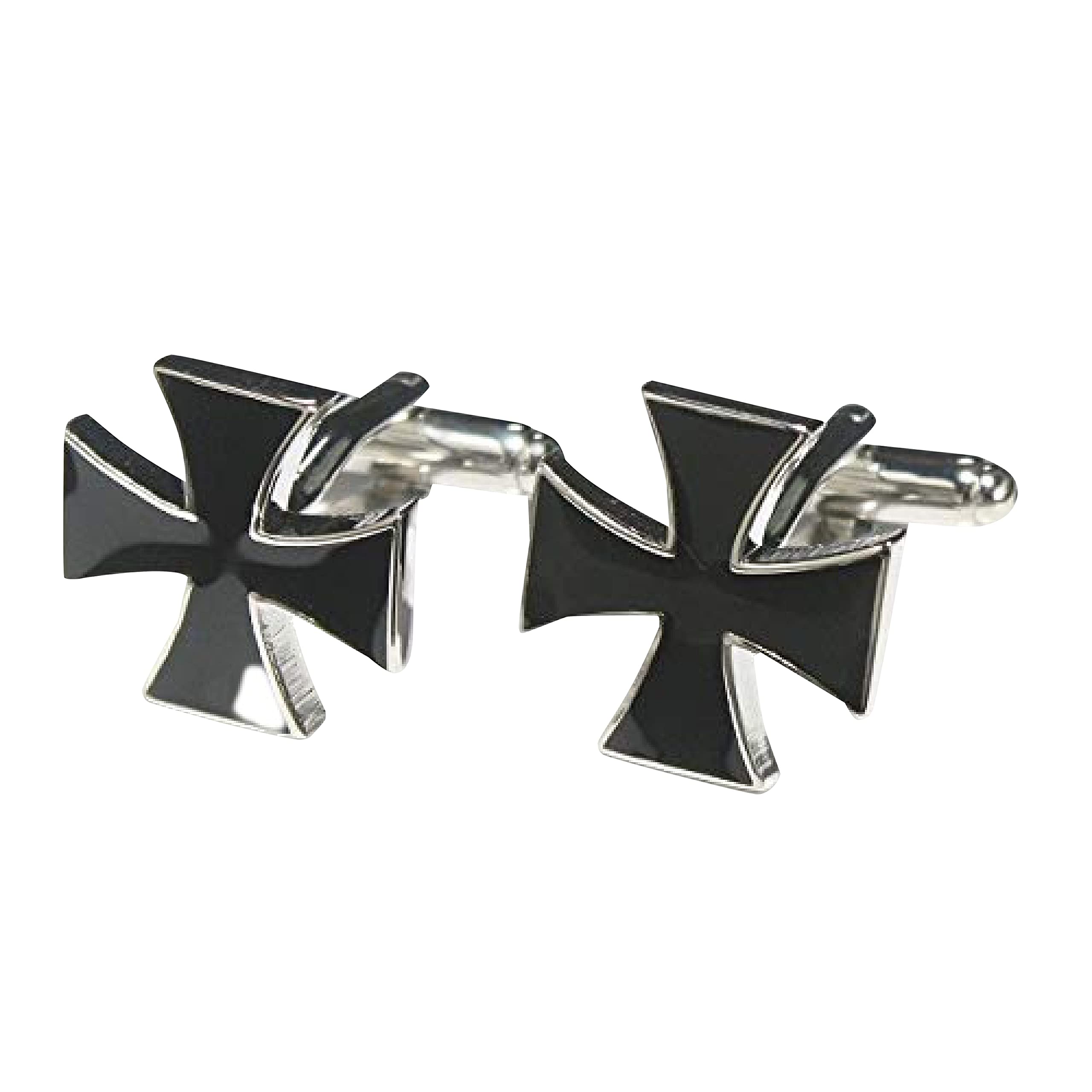 

Запонки Kamakura Cufflinks Workshop Black Cross Cufflinks cf889 чёрный
