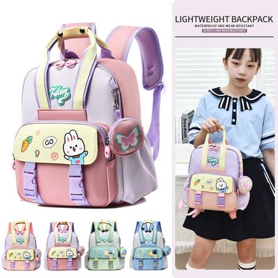 School Bag New Color Matching Backpack Light and Versatile Foreign Style Large Capacity Children's Bag