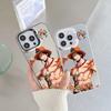 ONE PIECE Luffy Ace Mobile Phone Case iPhone17pm Trendy Cool Anti-drop Colored Silver IMD Apple 16pro Boys
