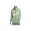 Nike Colorblock Quick-Dry Hooded Zip-Up Casual Jacket Men Outerwear Olive-Green FB8576-386