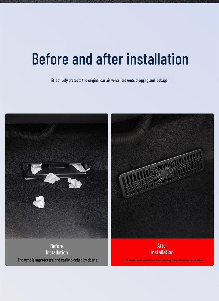 Tesla Model 3/Y/YL Rear AC Vent Protective Cover
