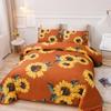 3D floral Duvet Cover Size for Women Yellow Flowers Bedding Set Sunflower Pattern Decor 1 Duvet Cover 2 Pillowcases