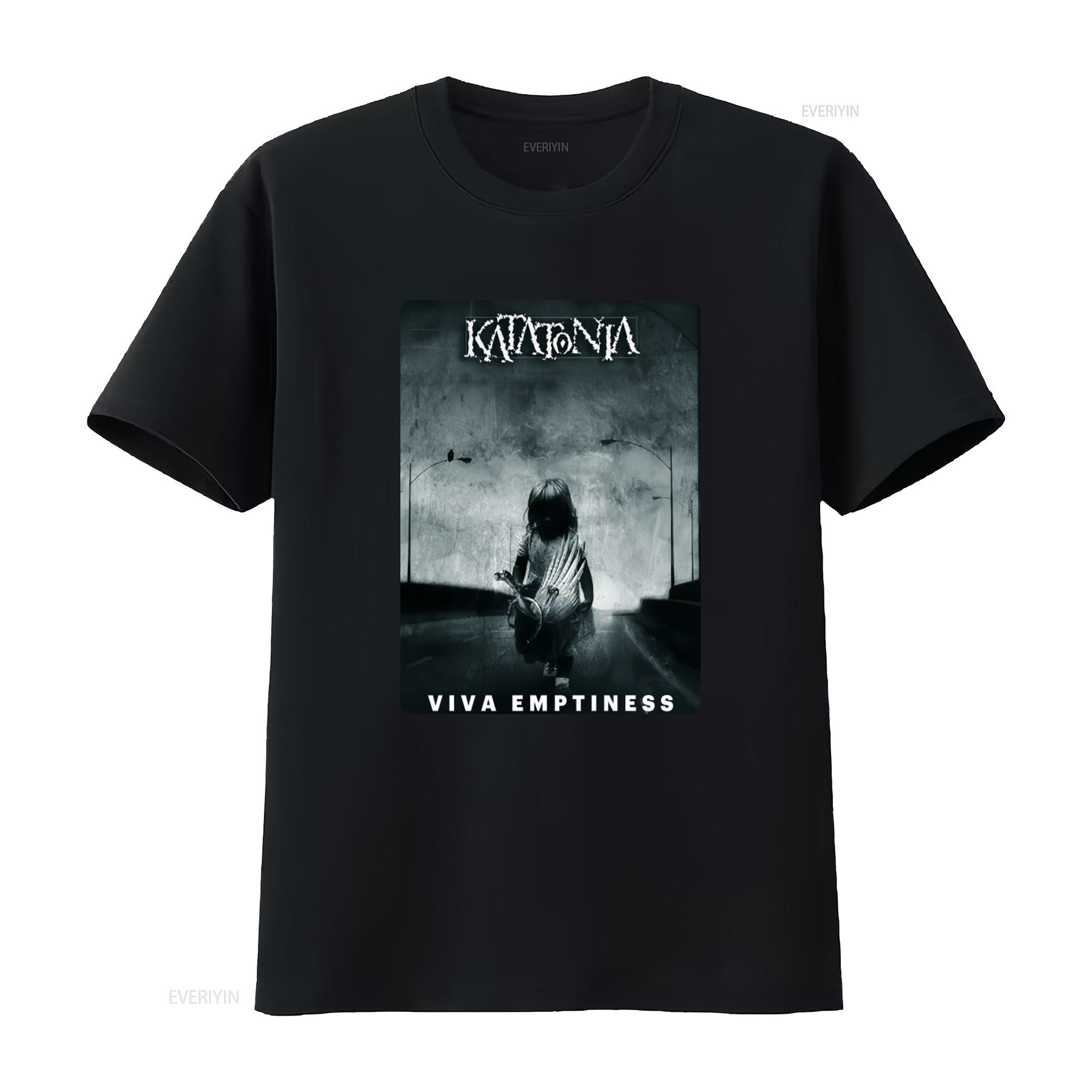 

Vintage Katatonia Viva Emptiness Band T Shirt Jersey Rare Size M vintage Washed Top For Everyday Wear streetwear Casual 4XL