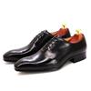 2024 High Quality Pointed Toe Oxfords Leather Men Shoes 2024 Lace Up Casual Formal Business Male Dress Shoes Wedding Party Plus 47