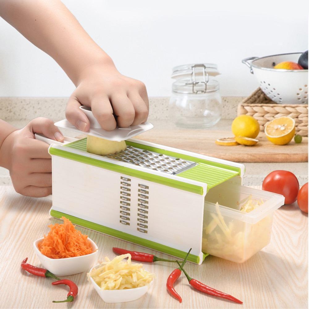 Manual Vegetable Chopper 5 In 1 Carrot Cutter Multi-functional Potato Slicer  Cafeteria