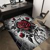 1PC Rose Heart Carpet Office Rug Mat Home Decor Area Carpet Festival Gift Office Desk Chair Carpet Longlasting Material