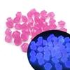 300pcs Mini Luminous Stones 14mm Fish Tanks Artificial Stone Aquarium Decoration for Indoor Outdoor Garden Yard Decor