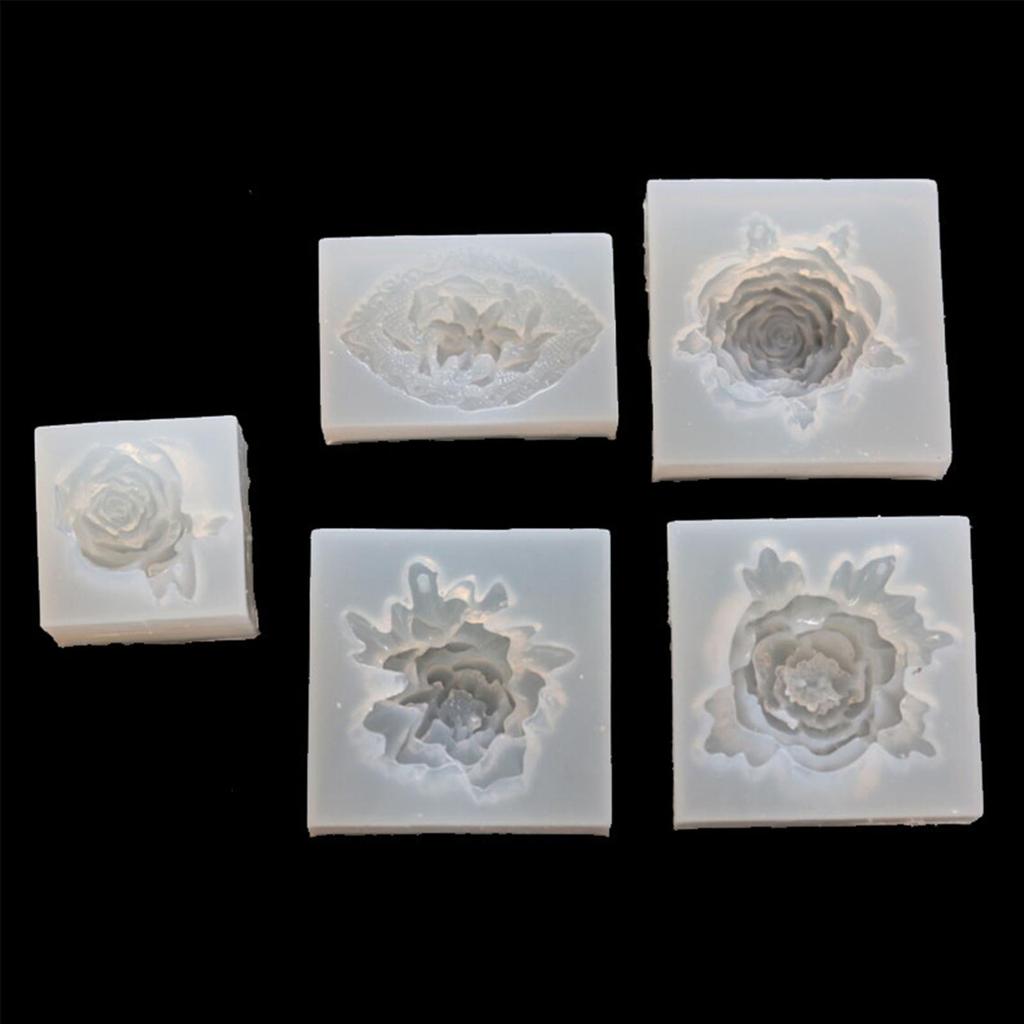 Flower Shaped Silicone Soap Mold DIY Silicone Epoxy Resin Molds Clay Mould Silicone Soap Making Molds Silicone Material