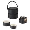 Edenus Dragon Travel Tea Set - Black Iron Glaze