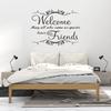 Welcome Friend Art Vinyl Mural Home Decor Samolepky na zeď Samolepky Dekorace