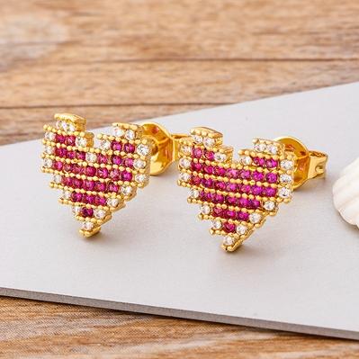 Nidin New Design Bohemian Rainbow Rhineston Crystal Earrings For Women Luxury Fashion Colorful Party Anniversary Jewelry Gifts