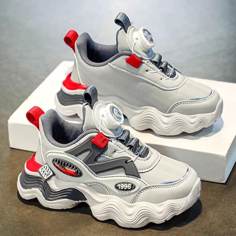 Boys Shoes 2025 Summer New Breathable Mesh Children's Dad Mesh Shoes Medium and Large Children's Boys Fried Street Sports Shoes