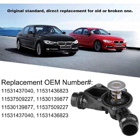 Thermostat For BMW 1999-2006 E46 E39 X5 X3 Z3 Z4 323ci 325i 325xi 330i 525i 530i Thermostat,Thermostat Housing Assembly Replace# 11537509227