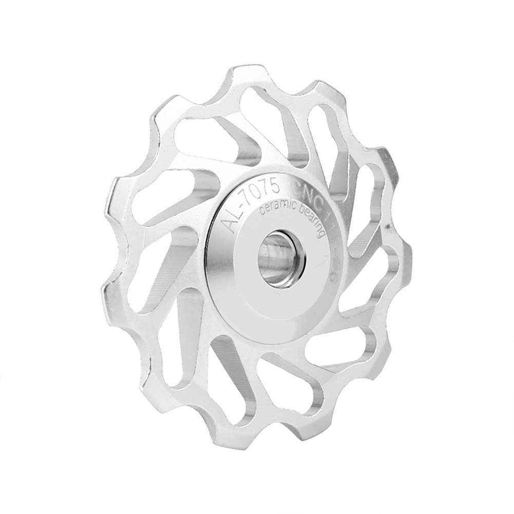 Ceramic Bearing Aluminum Pulley Set for Jockey Speed Bicycle Accessory (2 pieces) Wheel, 7/8/9/10 Compatible, 11T/13T,